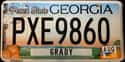 Georgia on Random State License Plate Designs