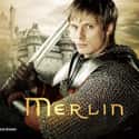 John Hurt, Colin Morgan, Bradley James   Merlin is a British fantasy-adventure television programme, created by Julian Jones, Jake Michie, Julian Murphy and Johnny Capps and starring Colin Morgan in the title role.