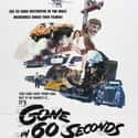 1974   Gone in 60 Seconds is a 1974 American action film written, directed, produced by, and starring H.B. "Toby" Halicki.