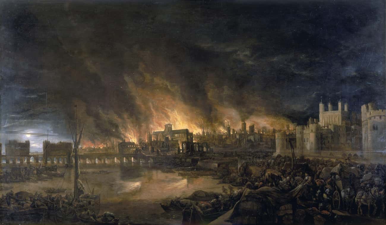 The Fire Of London Started In A Small Bakery And Went On To Destroy 13,000 Homes