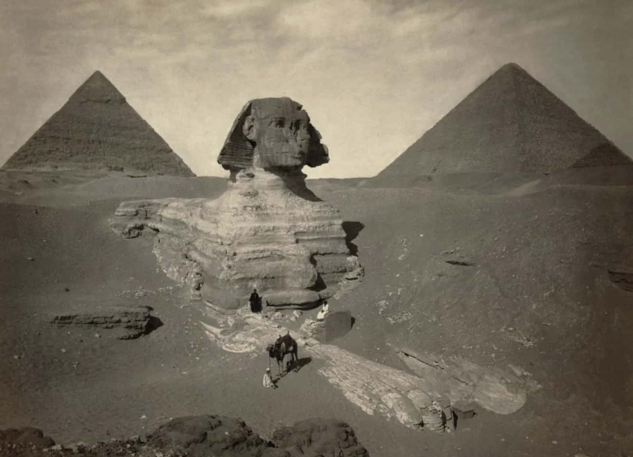 Great Sphinx Of Giza Partly Excavated, 1860s