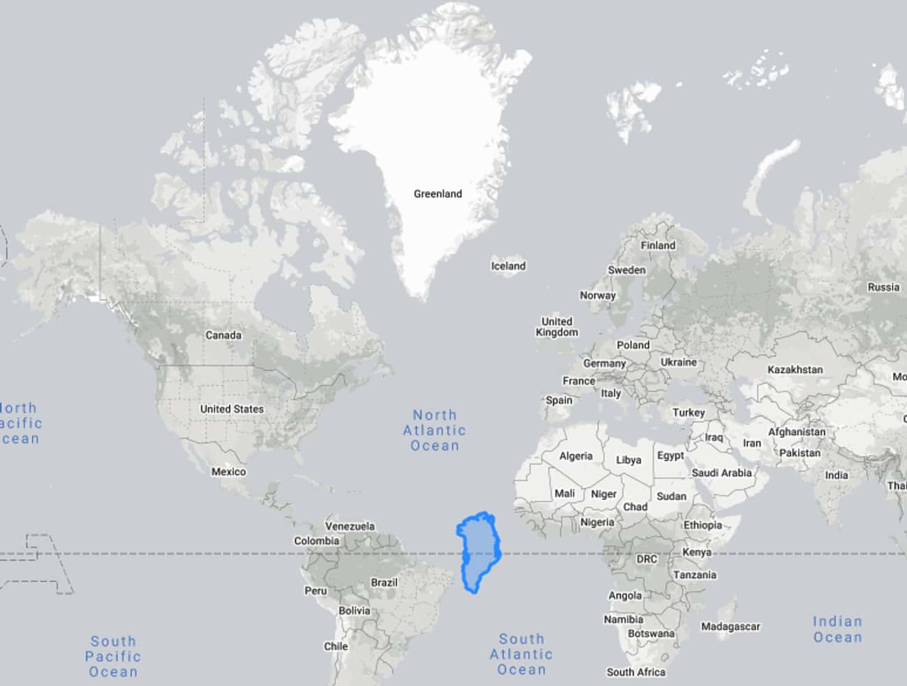Greenland On The Equator