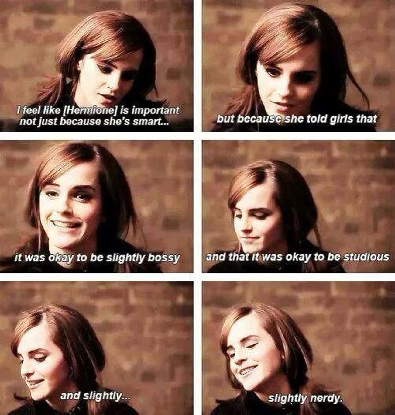 Emma Watson Thinks That Hermione Granger Is A Good Role Model 