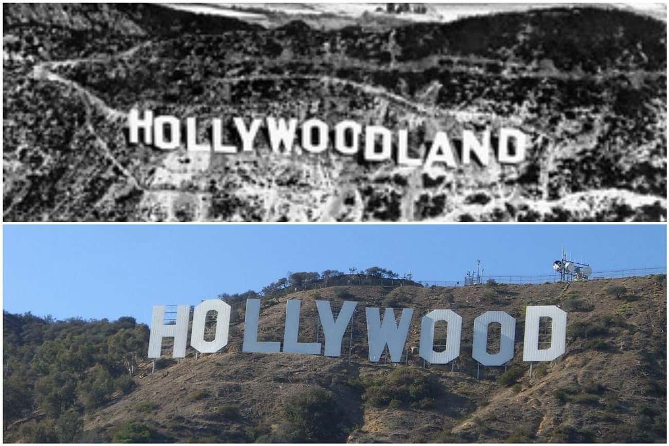 The Hollywood Sign, 1920s vs. 2010s