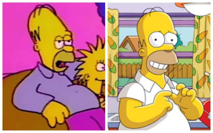 How The Simpsons Characters Have Evolved in Appearance