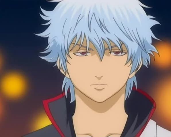 anime guy with blue hair