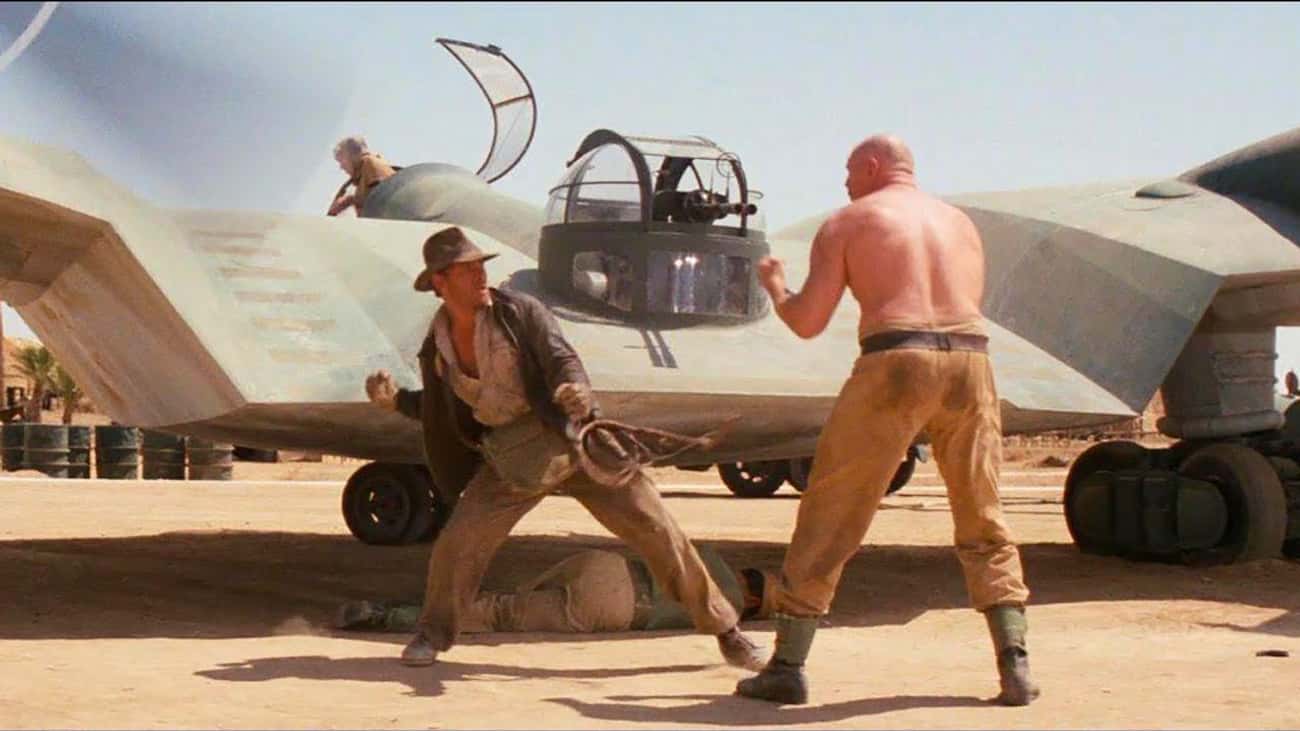 Indiana Jones Was Beaten Bloody By A Mechanic And Only Won With Help From A Propeller Blade In 'Raiders of the Lost Ark'