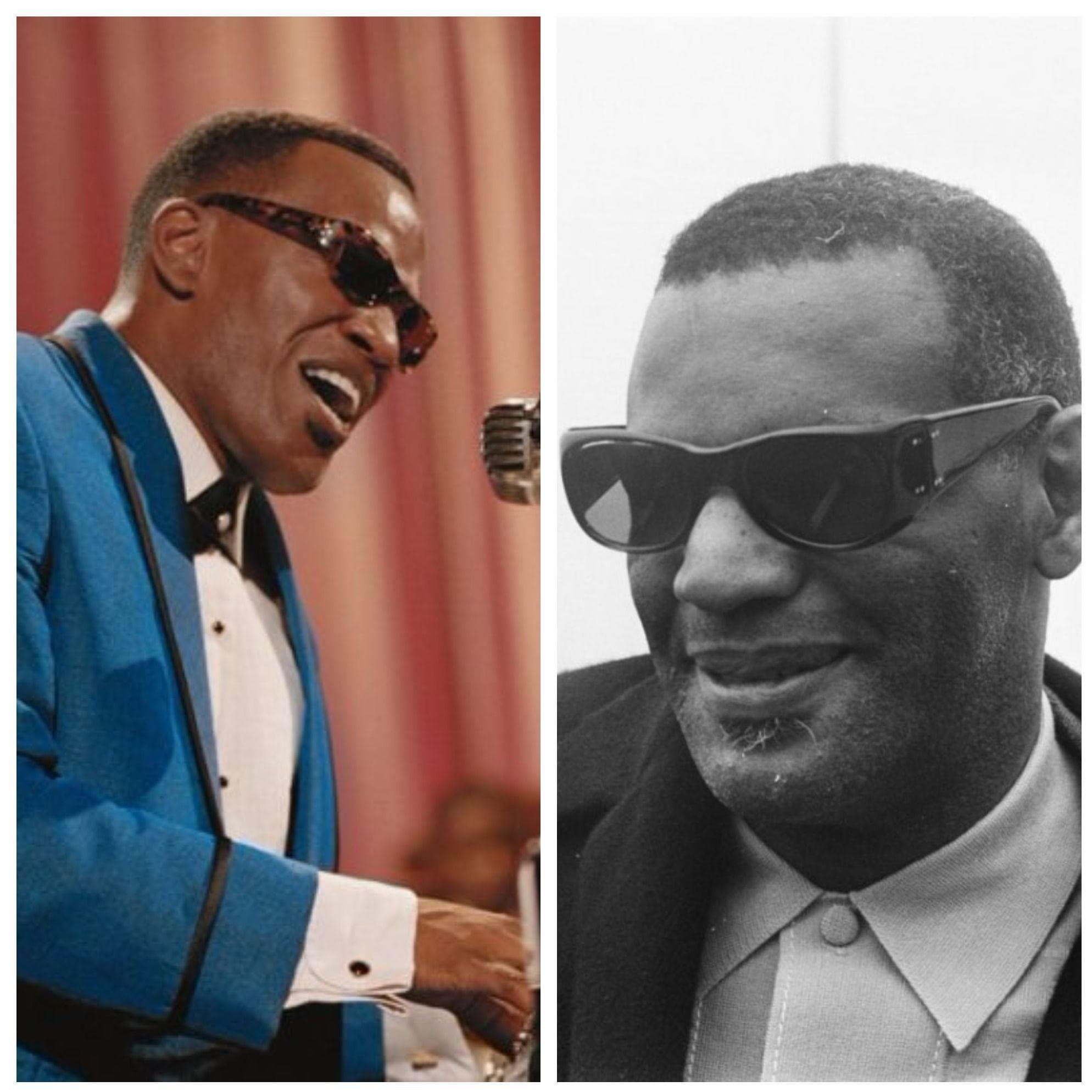Jamie Foxx Vs. Ray Charles In "Ray"
