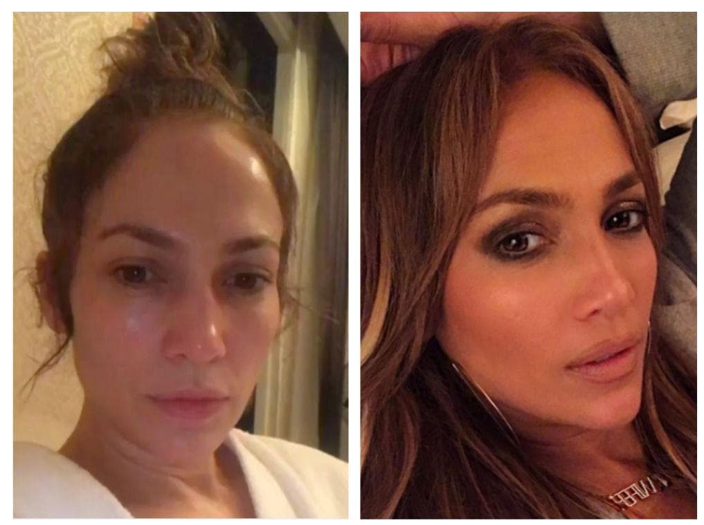 female celebrities without makeup