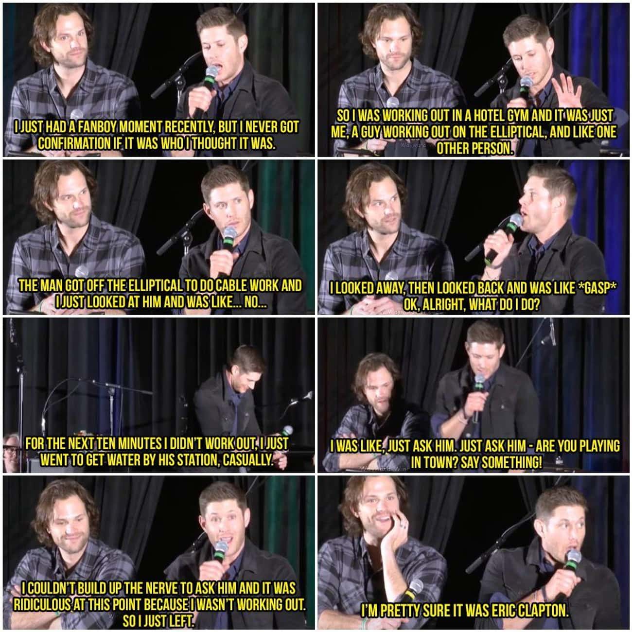 Jensen Ackles Couldn't Find The Courage To Approach Eric Clapton At The Gym