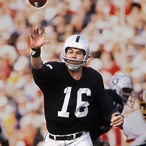 Ken Stabler, George Blanda, Jim Plunkett & Daryle Lamonica Raiders