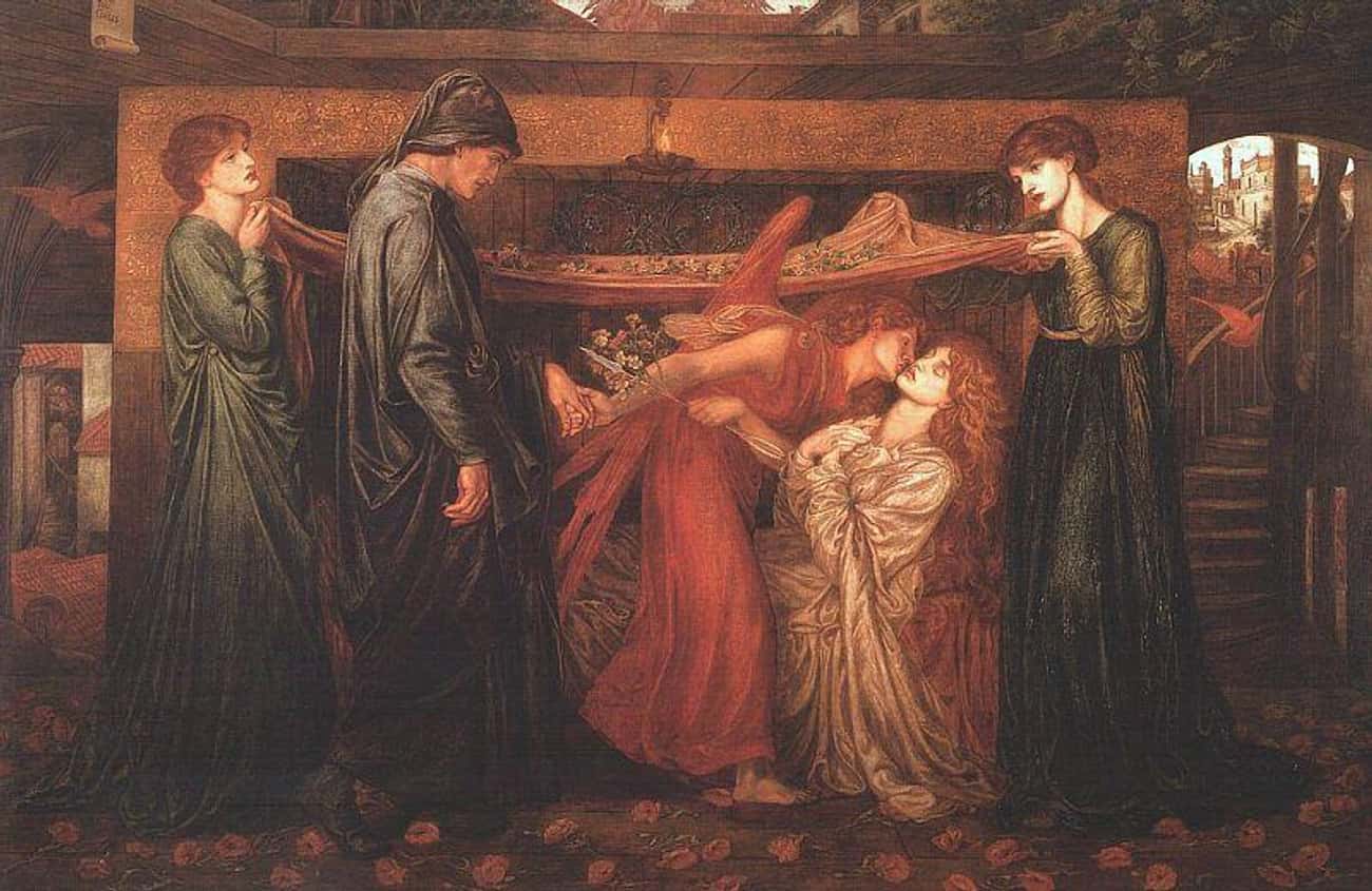 'Dante's Dream at the Time of the Death of Beatrice' By Dante Gabriel Rossetti, 1871