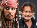 Johnny Depp on Random Photos of Makeup-Wearing Male Celebs Without Their Makeup On