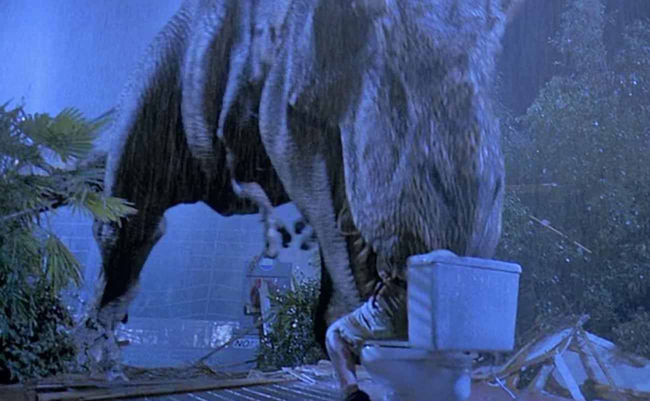 Gennaro Picks A Bad Place To Hide In 'Jurassic Park'