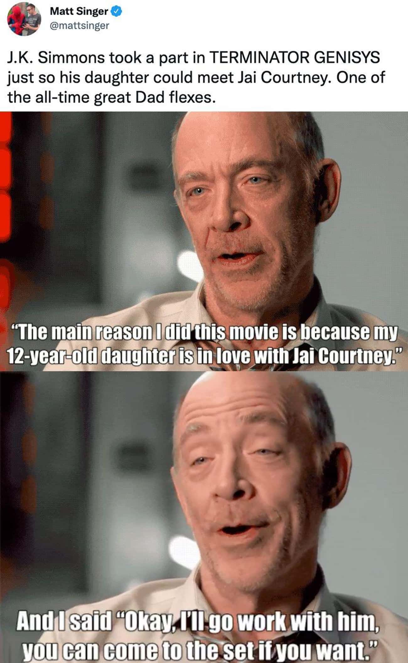 J.K. Simmons Took A Role Just To Make His Kids Happy