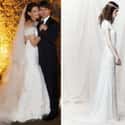 Katie Holmes on Random Most Stunning Celebrity Wedding Dresses