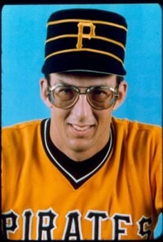 Relief pitcher Kent Tekulve of the Pittsburgh Pirates smiles