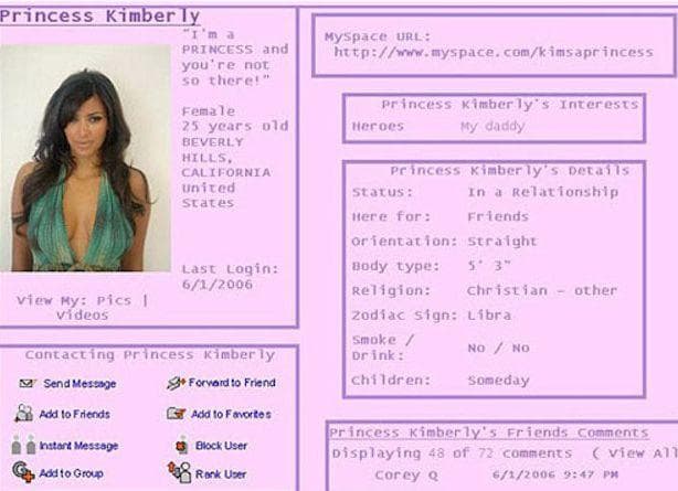 Cringey Celebrity Myspace Profiles That Are Still out There