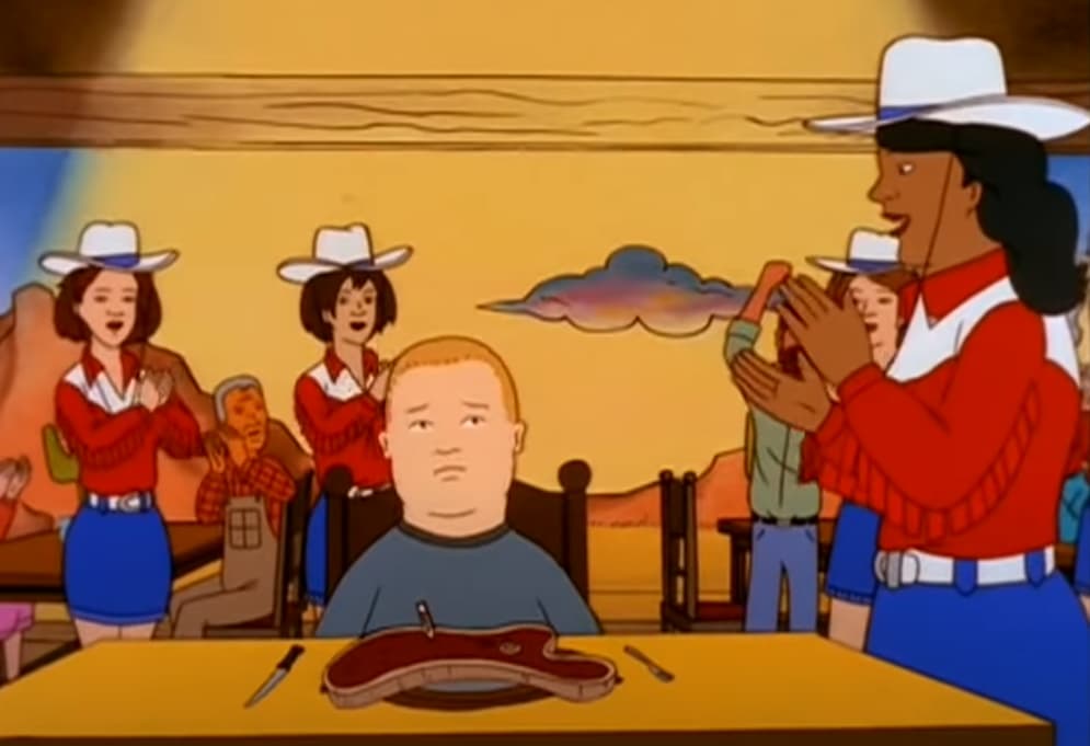 Bobby Hill’s Steak Challenge ('King of the Hill') - 4,343 Calories

