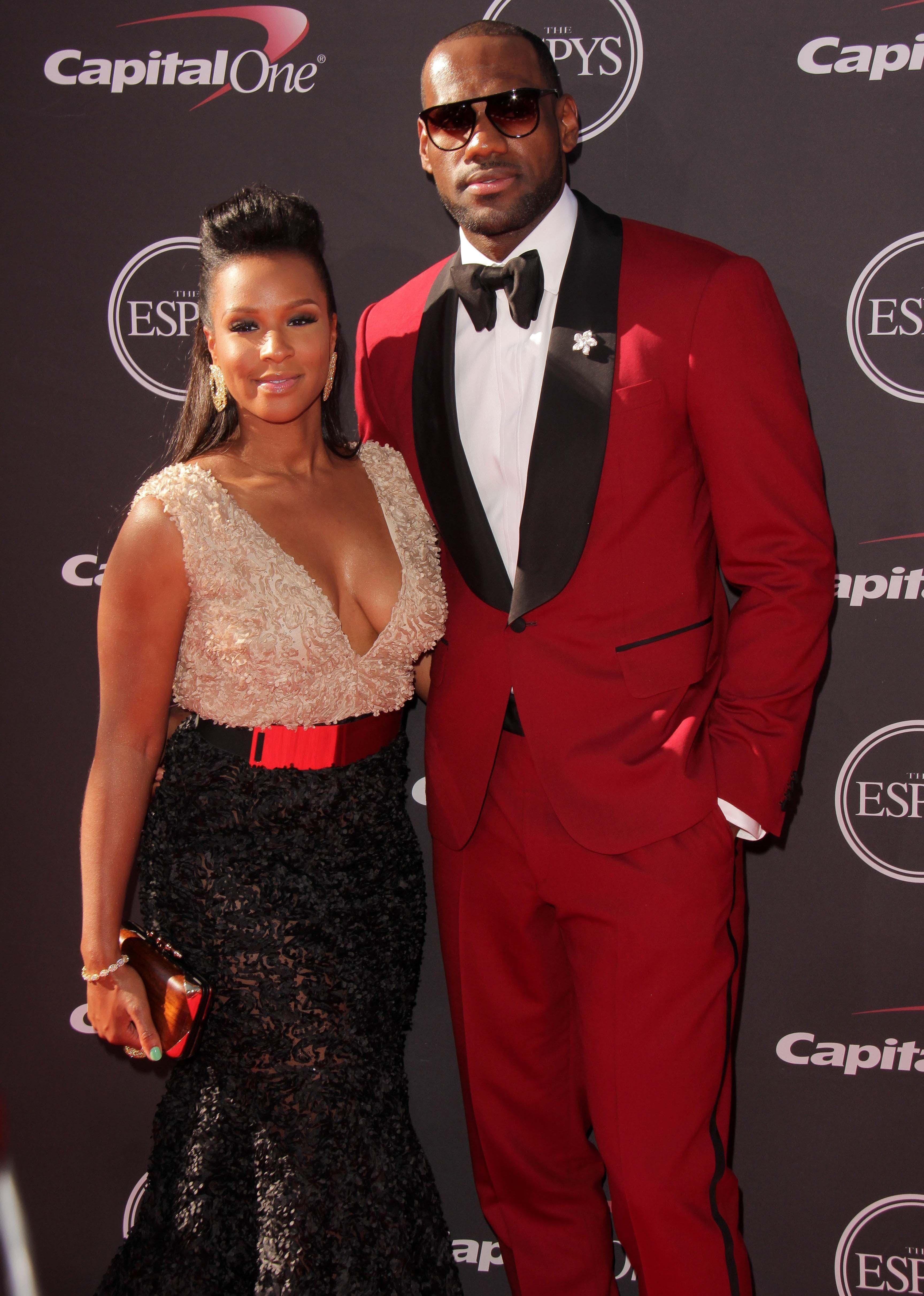 LeBron James and Savannah Brinson 