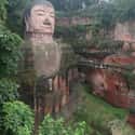 Leshan Giant Buddha on Random Cool Things Carved Into Mountains & Cliffs