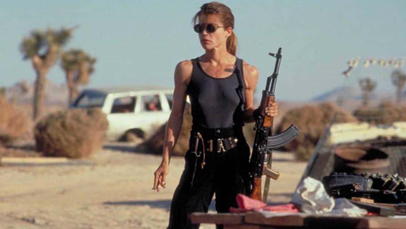 Linda Hamilton In 'Terminator 2: Judgment Day'