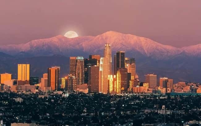 Los Angeles is listed (or ranked) 53 on the list The Most Beautiful Cities in the World