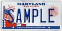 Maryland on Random State License Plate Designs