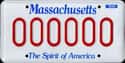 Massachusetts on Random State License Plate Designs