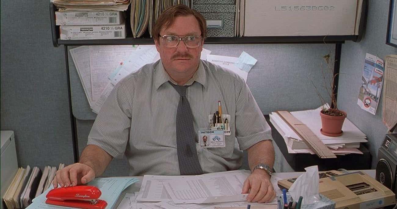 'Office Space' - As Milton Waddams, The Shy, Stuttering, And Regularly Abused Employee 