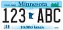 Minnesota on Random State License Plate Designs