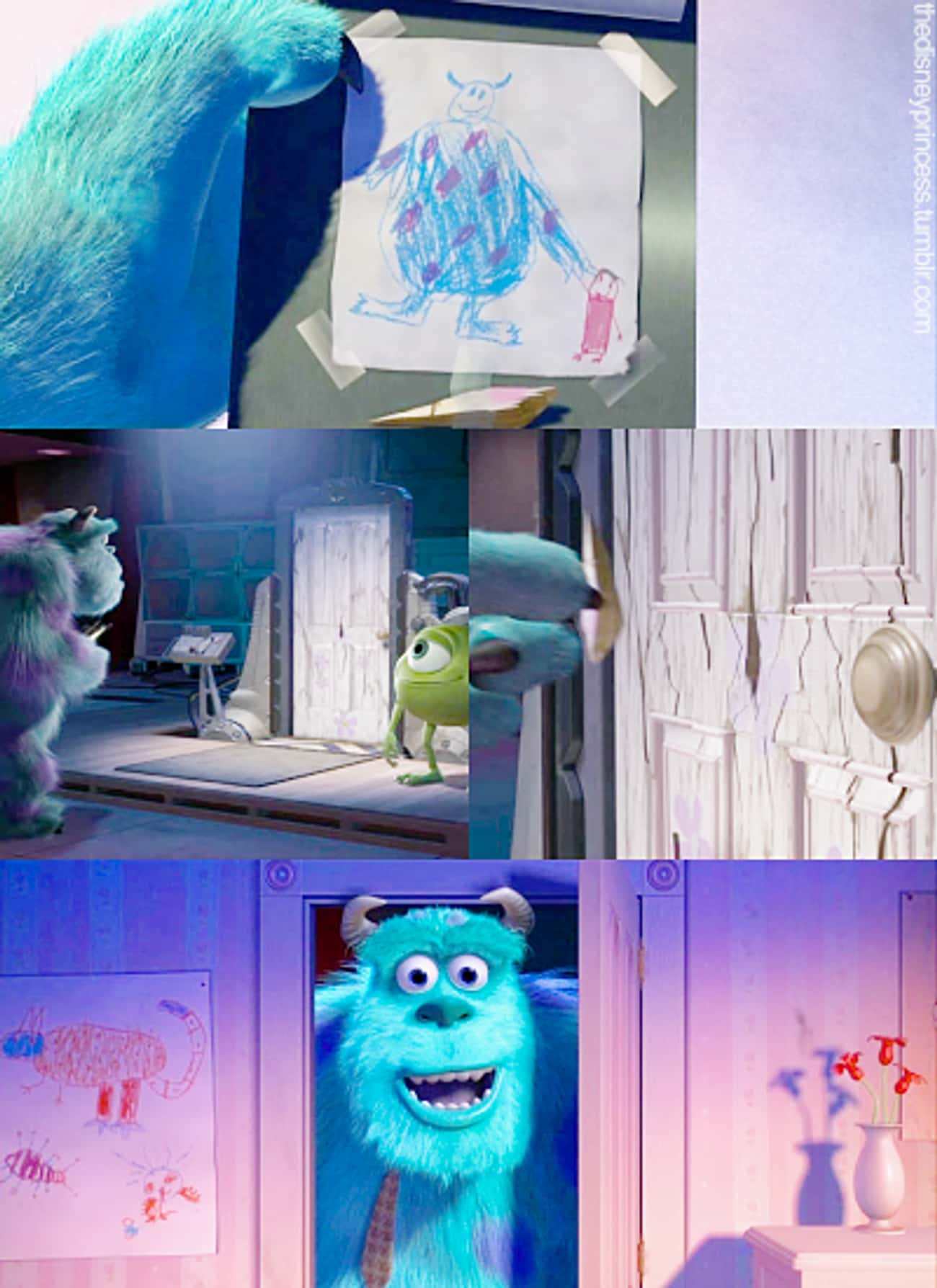 Mike Rebuilds Boo's Door And Sulley Hears Her Voice