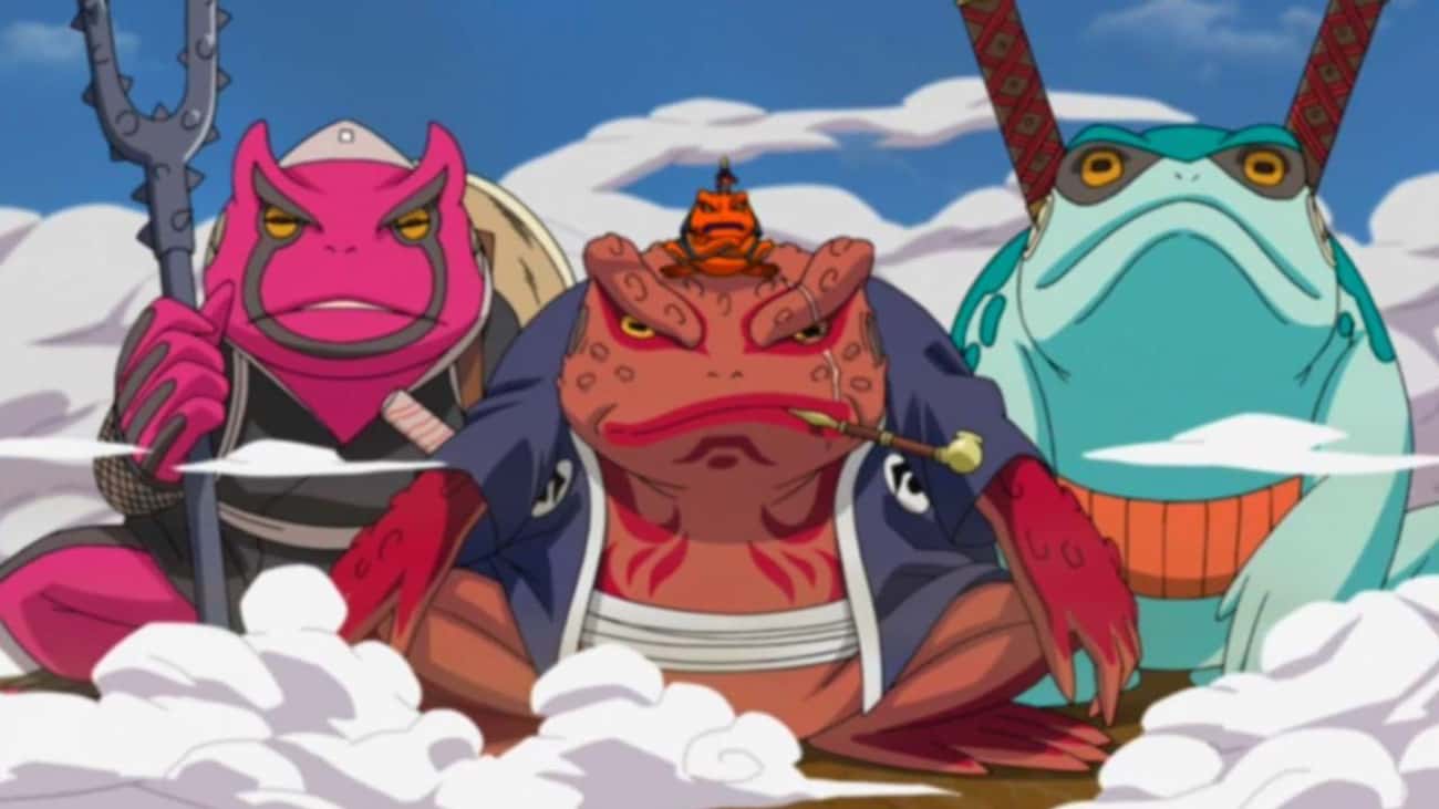 Naruto Uzumaki Arrives On Top Of Giant Frogs In 'Naruto'