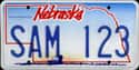 Nebraska on Random State License Plate Designs