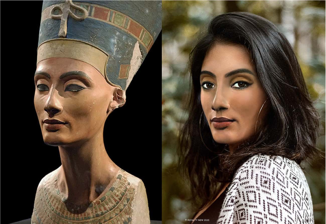 Клеопатра реальная внешность Нефертити