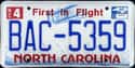 North Carolina on Random State License Plate Designs