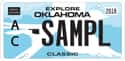 Oklahoma on Random State License Plate Designs