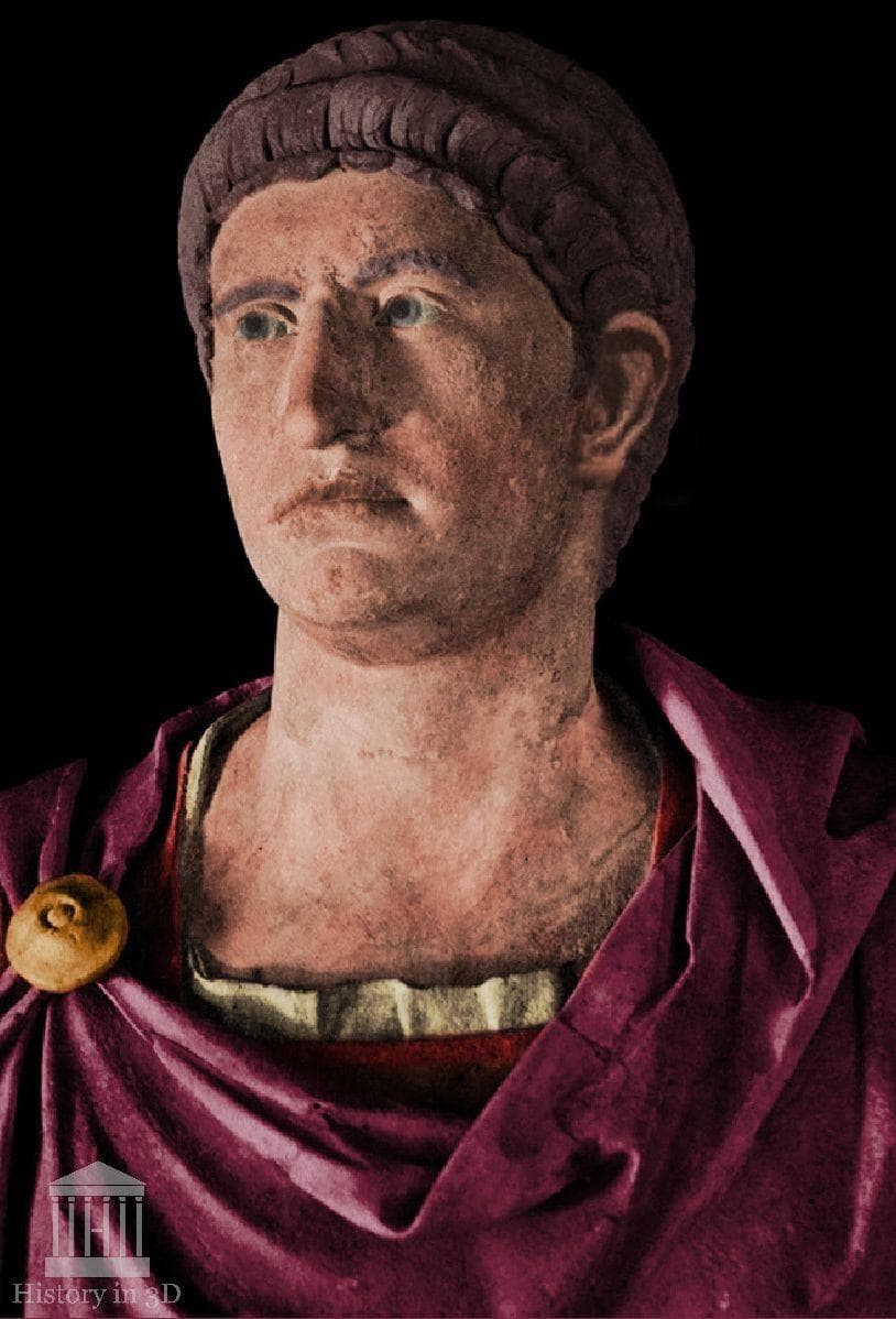 12 Statues Of Roman Emperors In Color