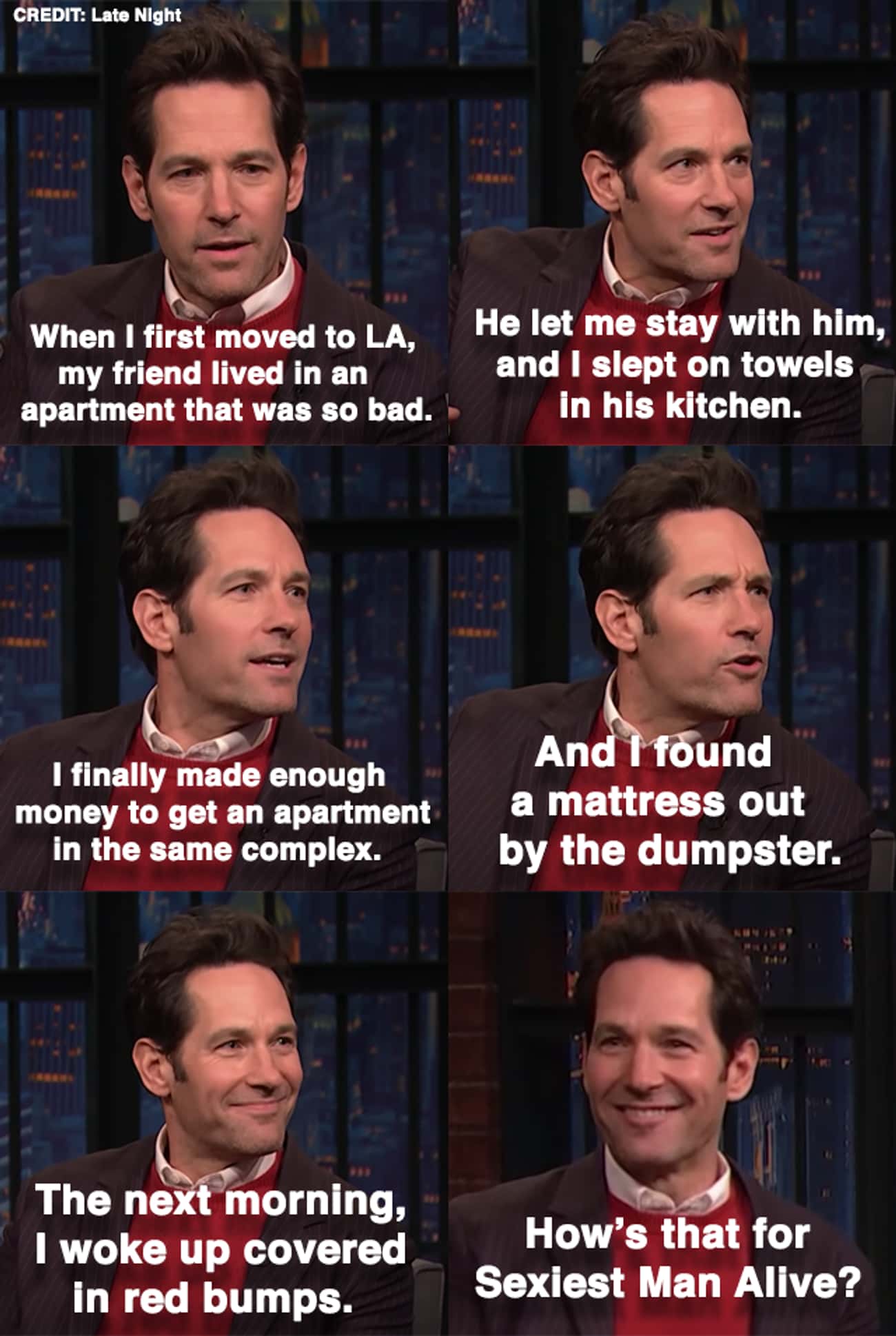 When Paul Rudd Described His Move Out To Los Angeles