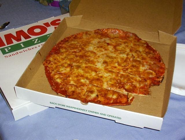 Round Pizza Is Sold In Square Boxes Because They Can Be Made From A Single Sheet Of Cardboard
