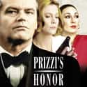 Jack Nicholson, Kathleen Turner, Anjelica Huston   Prizzi's Honor is a 1985 American film directed by John Huston.
