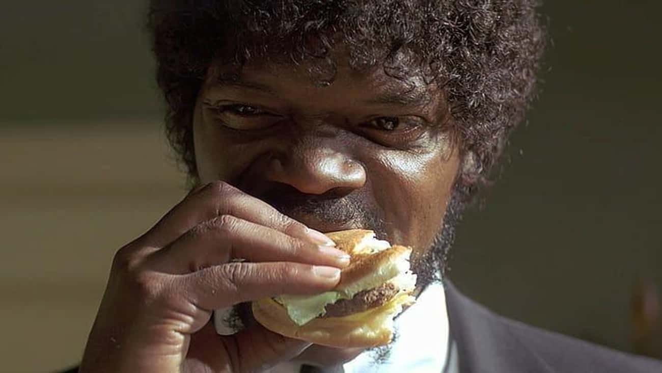 Samuel L. Jackson Was Eating A Burger During His 'Pulp Fiction' Audition, And The Idea Made It Into The Movie