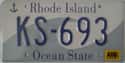 Rhode Island on Random State License Plate Designs