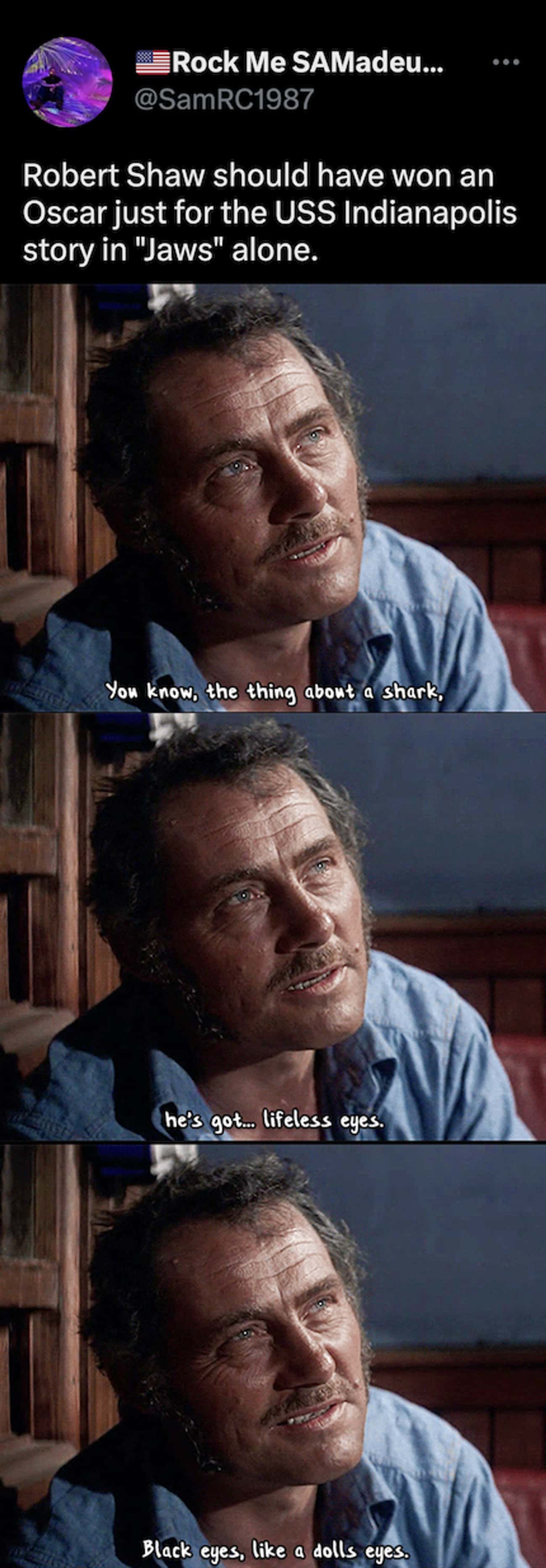 Robert Shaw In 'Jaws'