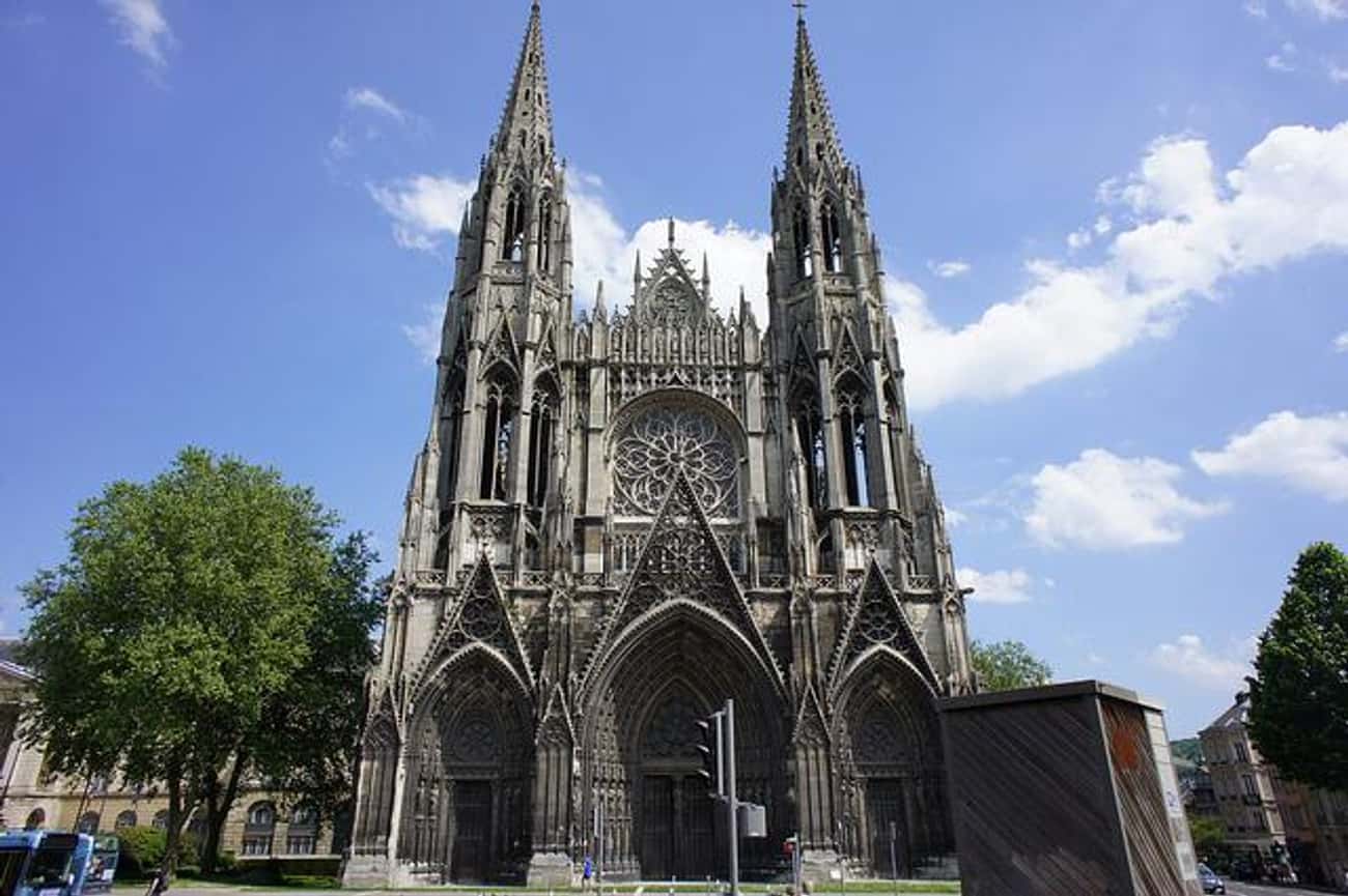 Famous cathedral. Аббатство сент-Уэн Руан. Аббатство сент-уан в Руане. Церковь сент Уэн в Руане.