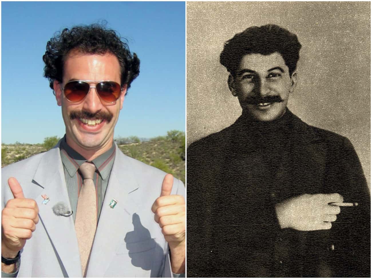 Sacha Baron Cohen As Borat Looks Just Like Stalin