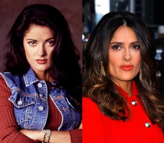 Salma Hayek Homemade Porn - 48 Celebrity Nose Jobs: Before and After - ViraLuck