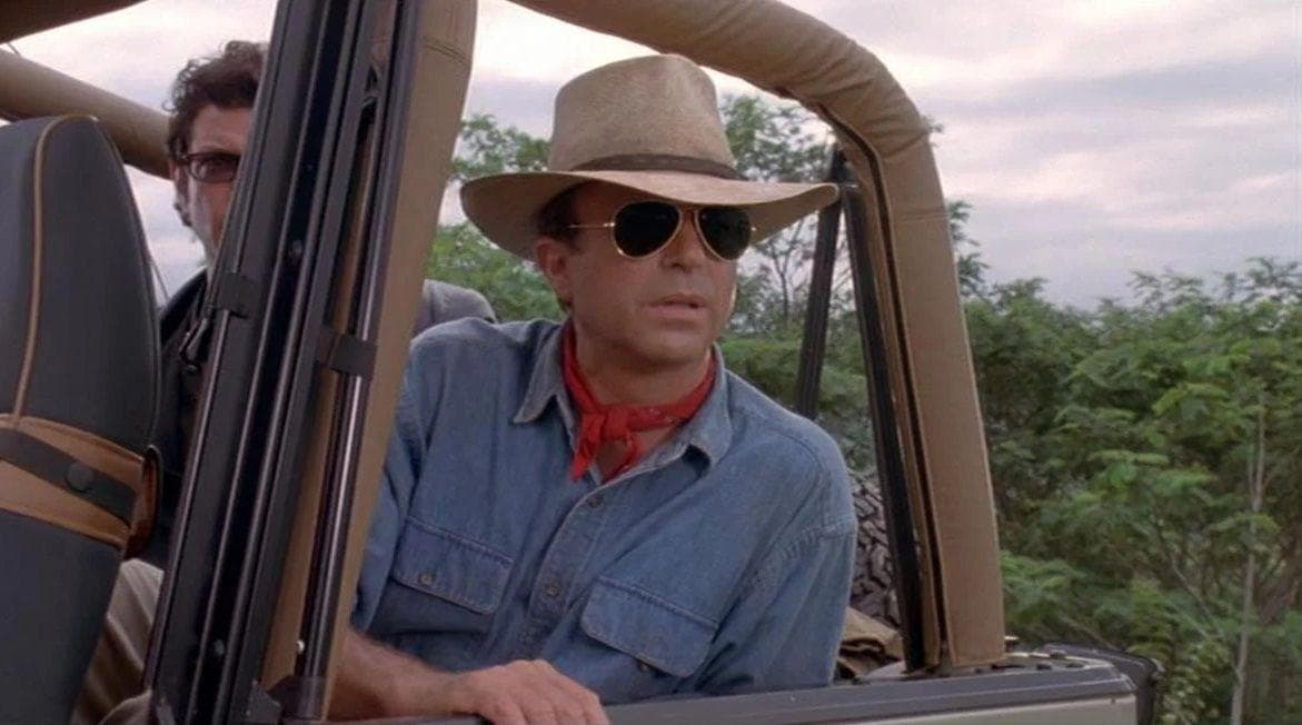 Sam Neill In 'Jurassic Park' (Written For Harrison Ford)